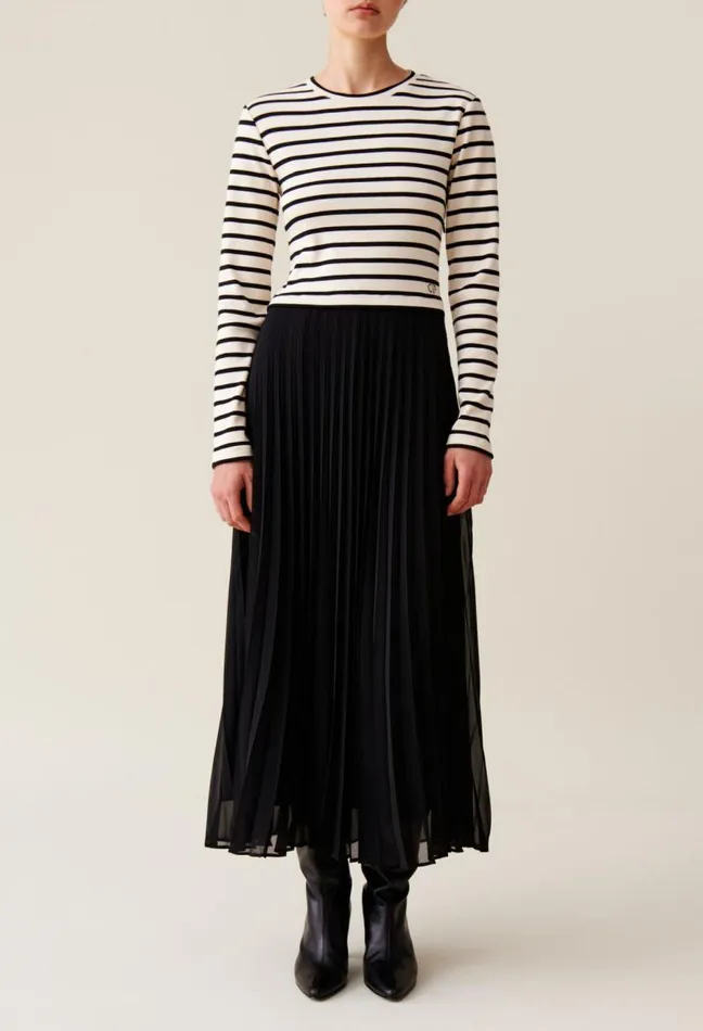 Claudie Pierlot Twist Striped Dress Clothes Dresses