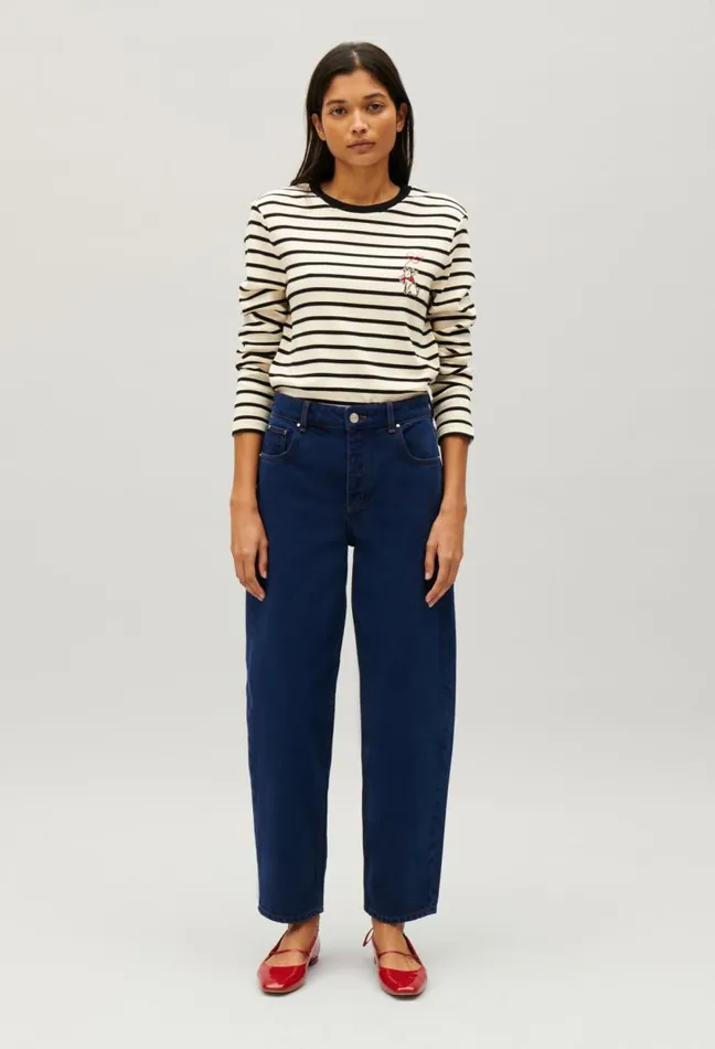 Claudie Pierlot Twotone Jean Toto Breton Tshirt Clothes Tshirts