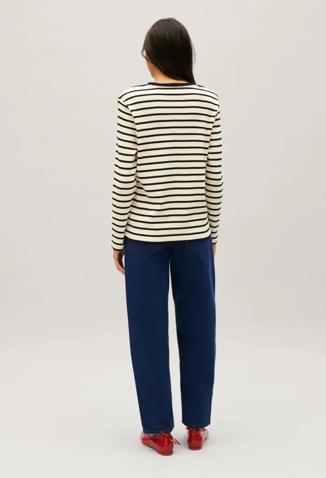 Claudie Pierlot Twotone Jean Toto Breton Tshirt Clothes Tshirts