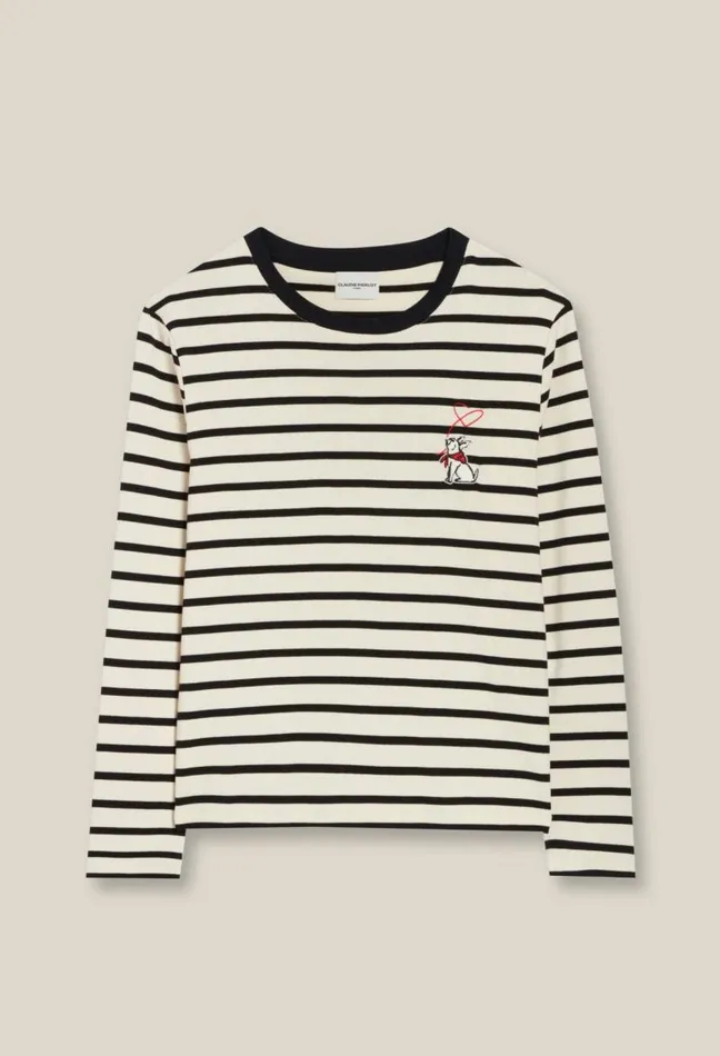 Claudie Pierlot Twotone Jean Toto Breton Tshirt Clothes Tshirts
