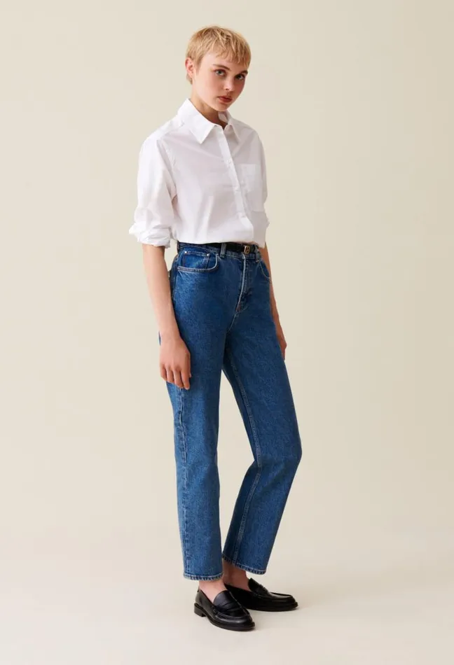Claudie Pierlot White Cotton Shirt Clothes Tops And Shirts