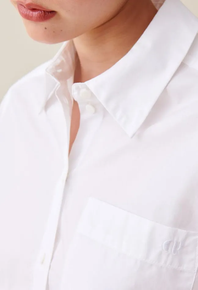 Claudie Pierlot White Cotton Shirt Clothes Tops And Shirts
