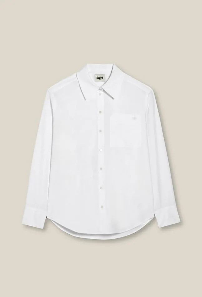 Claudie Pierlot White Cotton Shirt Clothes Tops And Shirts