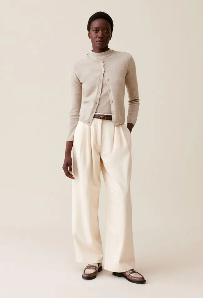 Claudie Pierlot Wide Pleated Denim Trousers Clothes Jeans And Trousers