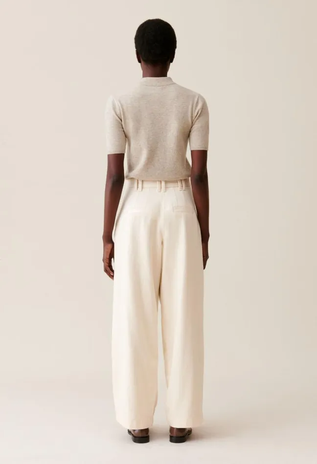 Claudie Pierlot Wide Pleated Denim Trousers Clothes Jeans And Trousers