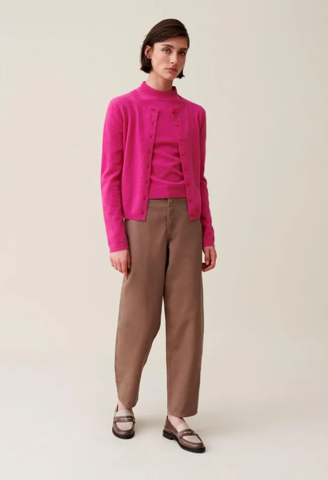 Claudie Pierlot Wool Cardigan W CP Embroidery Clothes Knitwear And Cardigans