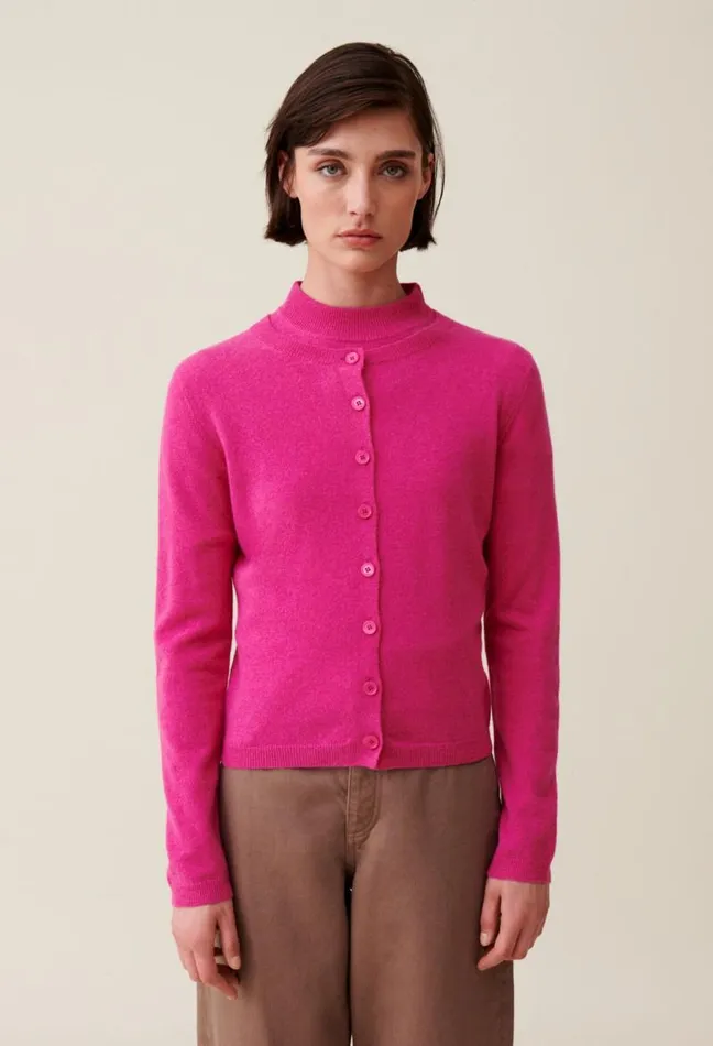 Claudie Pierlot Wool Cardigan W CP Embroidery Clothes Knitwear And Cardigans