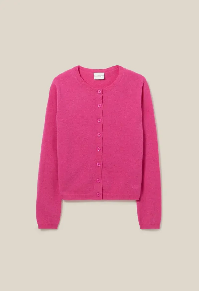 Claudie Pierlot Wool Cardigan W CP Embroidery Clothes Knitwear And Cardigans