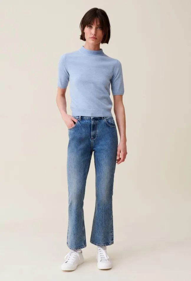Claudie Pierlot Wool Jumper With High Neck Clothes Knitwear And Cardigans