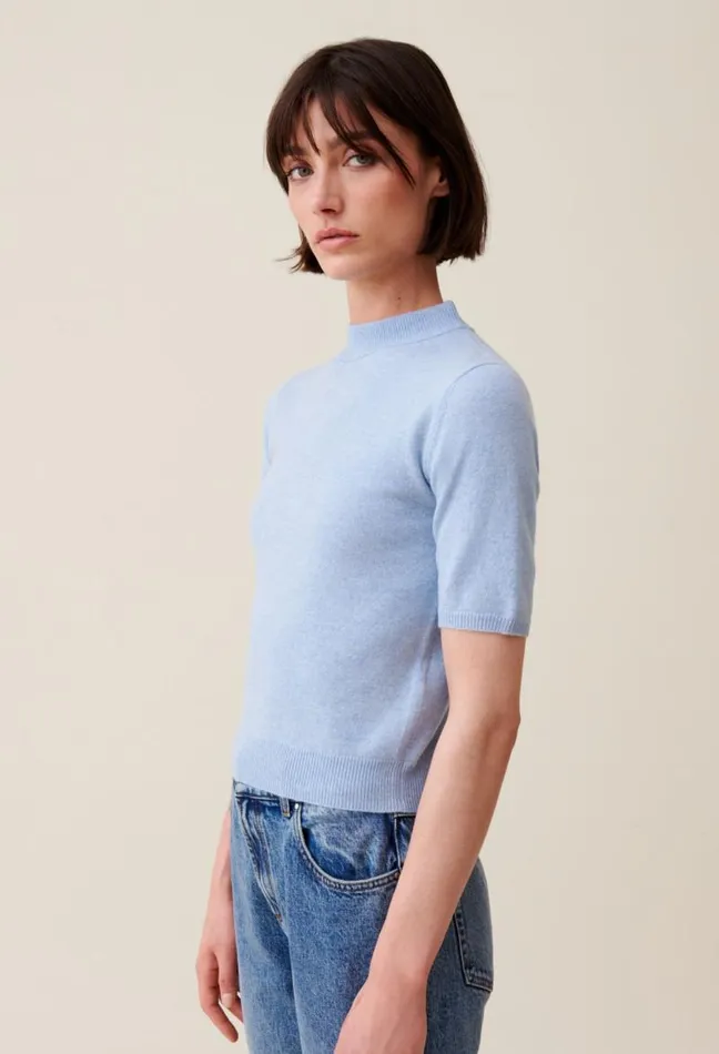 Claudie Pierlot Wool Jumper With High Neck Clothes Knitwear And Cardigans