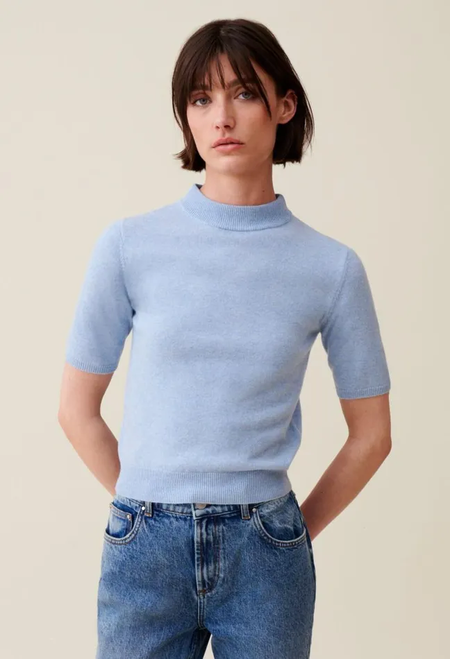 Claudie Pierlot Wool Jumper With High Neck Clothes Knitwear And Cardigans