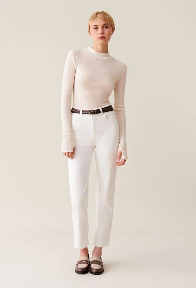 Claudie Pierlot Wool Top With High Neck Clothes Tshirts