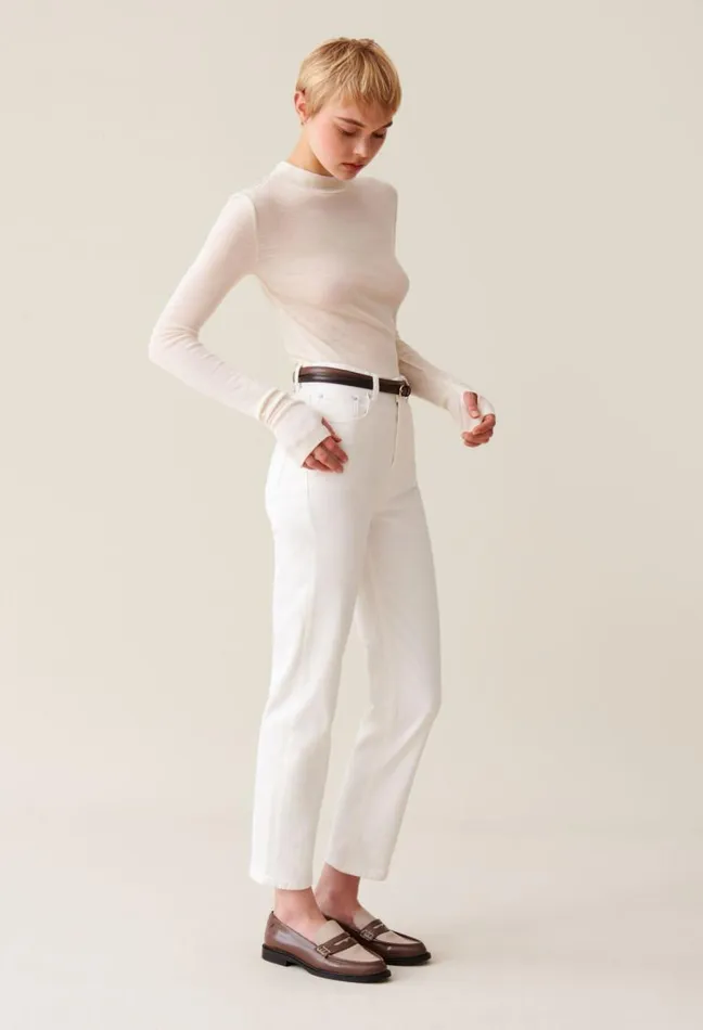 Claudie Pierlot Wool Top With High Neck Clothes Tshirts