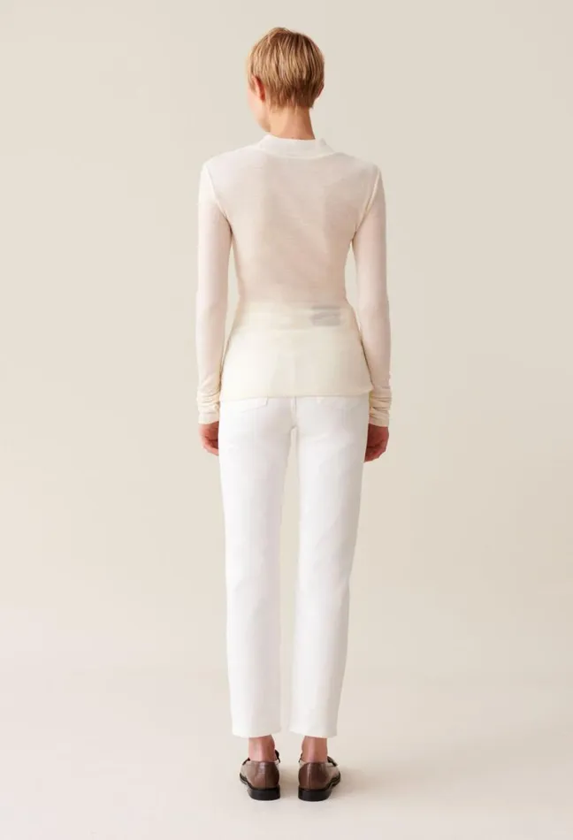 Claudie Pierlot Wool Top With High Neck Clothes Tshirts