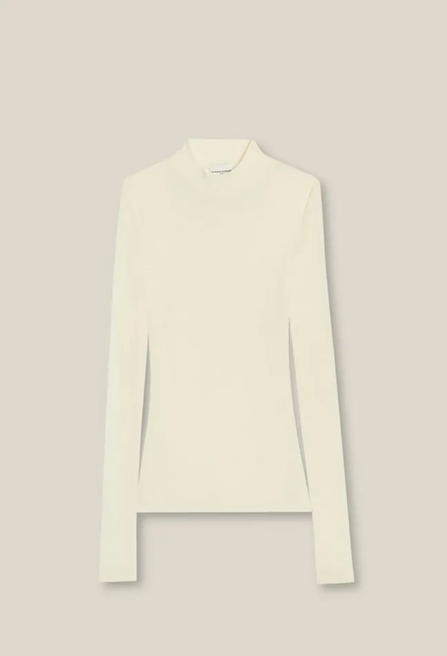 Claudie Pierlot Wool Top With High Neck Clothes Tshirts