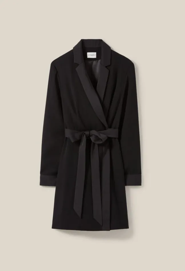 Claudie Pierlot Wrap Dress With Lapel Collar Clothes Dresses