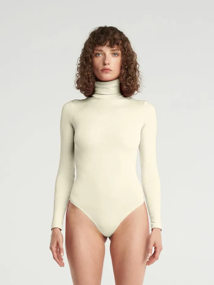 Colorado Thong Body Ecrue Women Wolford Longsleeve Shirts