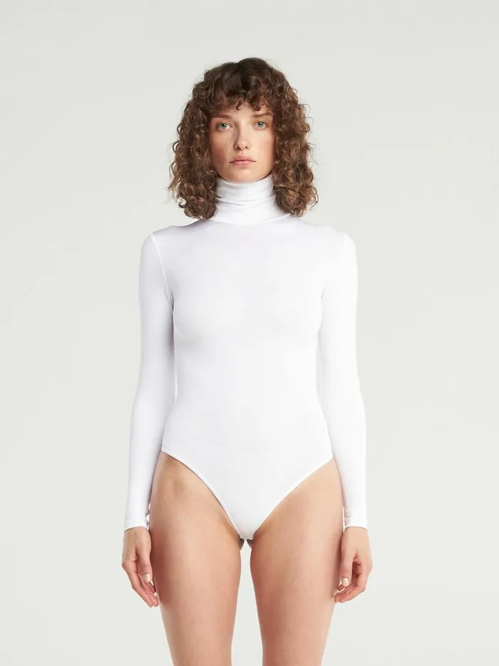 Colorado Thong Body White Women Wolford Longsleeve Shirts