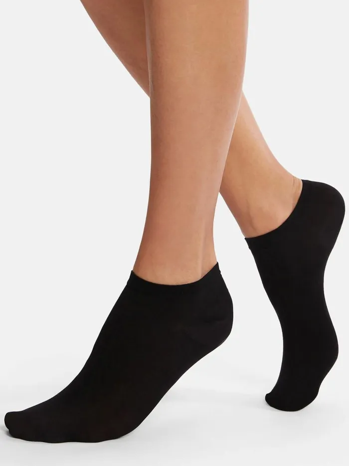 Cotton Sneaker Socks Black Women Wolford Socks