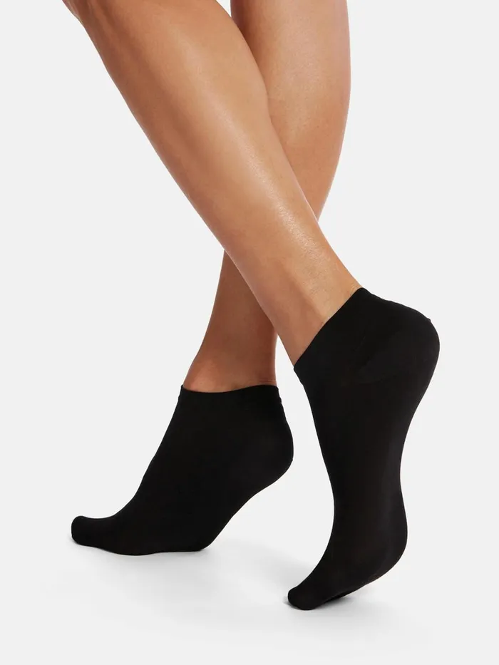 Cotton Sneaker Socks Black Women Wolford Socks