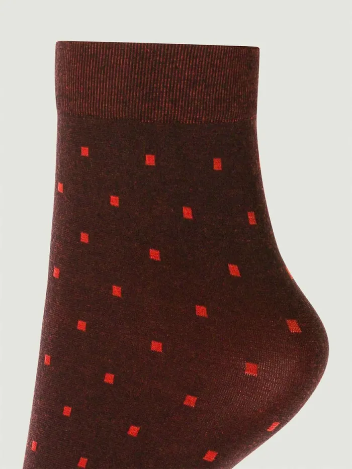 Cotton Spots Socks Blackcherry Women Wolford Socks