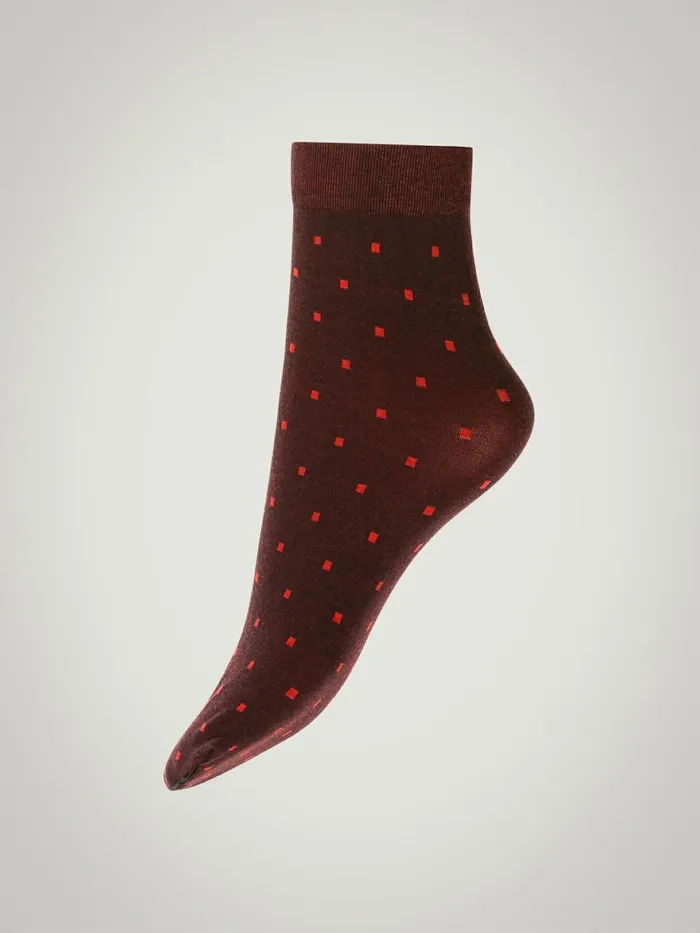 Cotton Spots Socks Blackcherry Women Wolford Socks