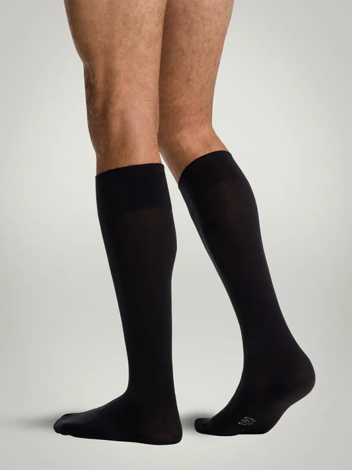 Cotton Velvet Knee Socks Black Women Wolford KneeHighs and ThighHighs