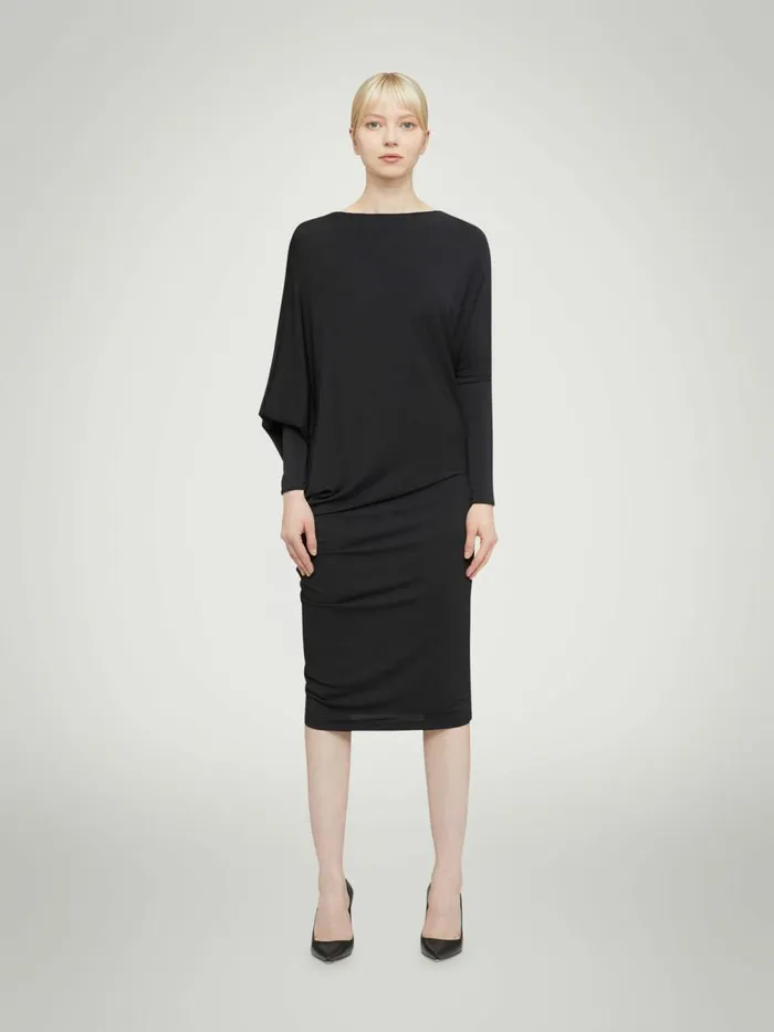 Crepe Jersey Dress Black Women Wolford Dresses and Skirts