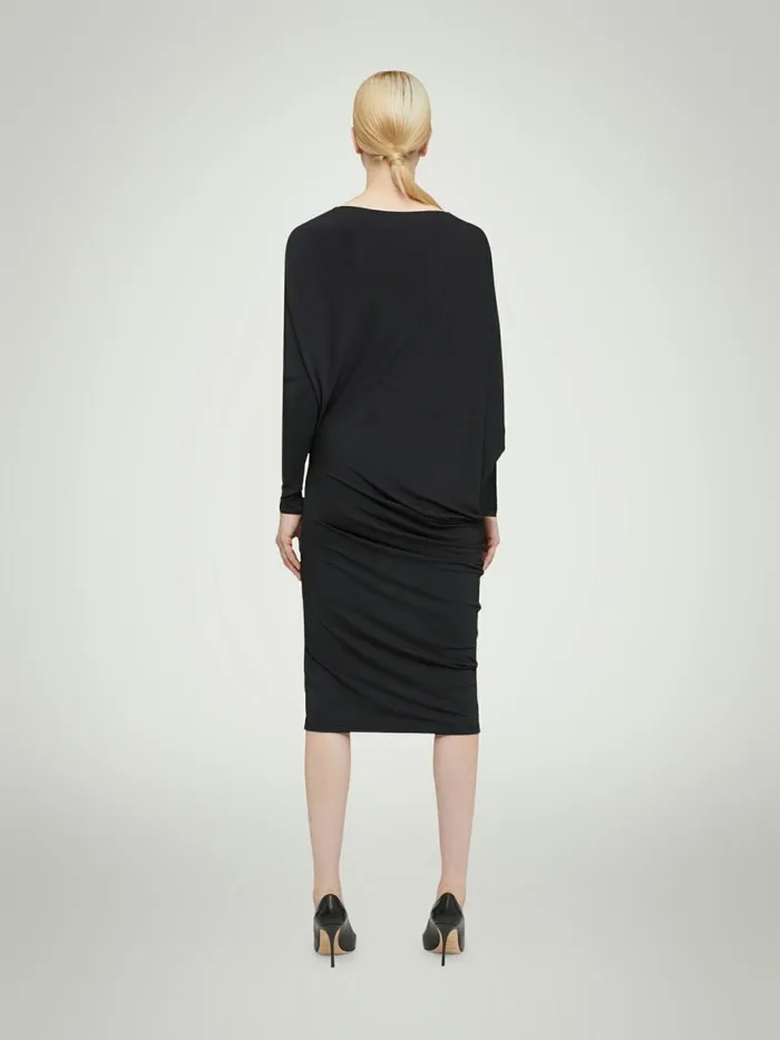 Crepe Jersey Dress Black Women Wolford Dresses and Skirts