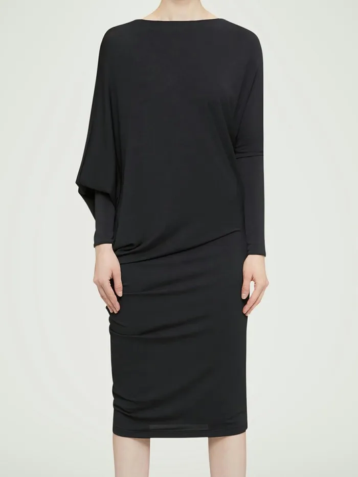 Crepe Jersey Dress Black Women Wolford Dresses and Skirts