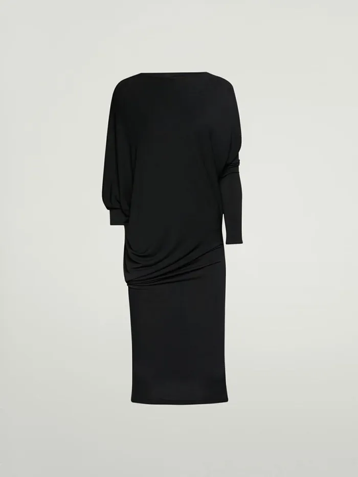 Crepe Jersey Dress Black Women Wolford Dresses and Skirts