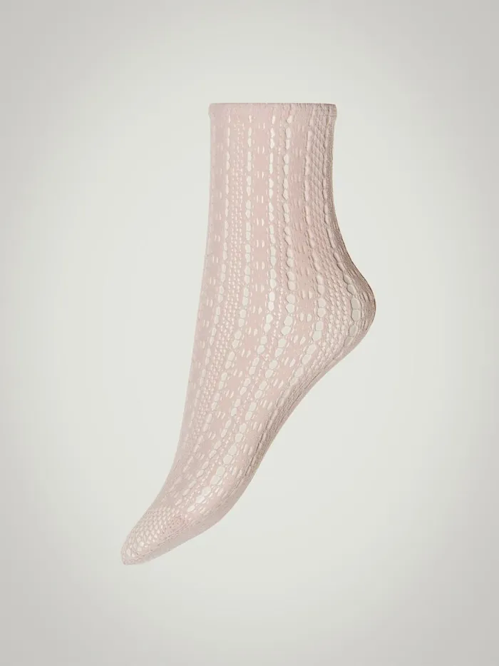 Crochet Net Socks Marshmellow Women Wolford Socks