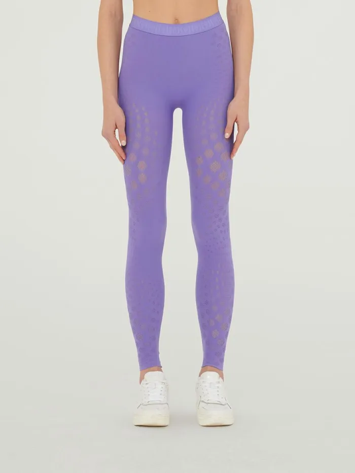 Dots Illusion Net Leggings Ultra Violet Women Wolford Athleisure Leggings
