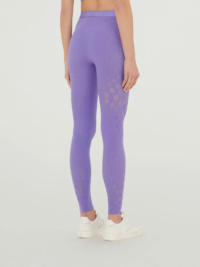 Dots Illusion Net Leggings Ultra Violet Women Wolford Athleisure Leggings
