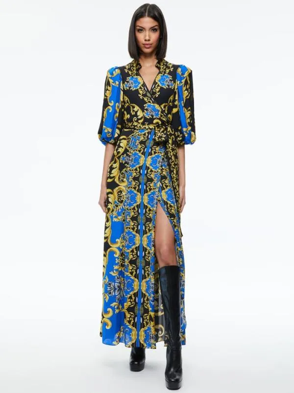Dresses Women Alice Olivia ALISA WRAP MAXI SHIRT DRESS Regal Romance Sapphire Dresses Women Alice Olivia ALISA WRAP MAXI SHIRT DRESS Regal Romance Sapphire