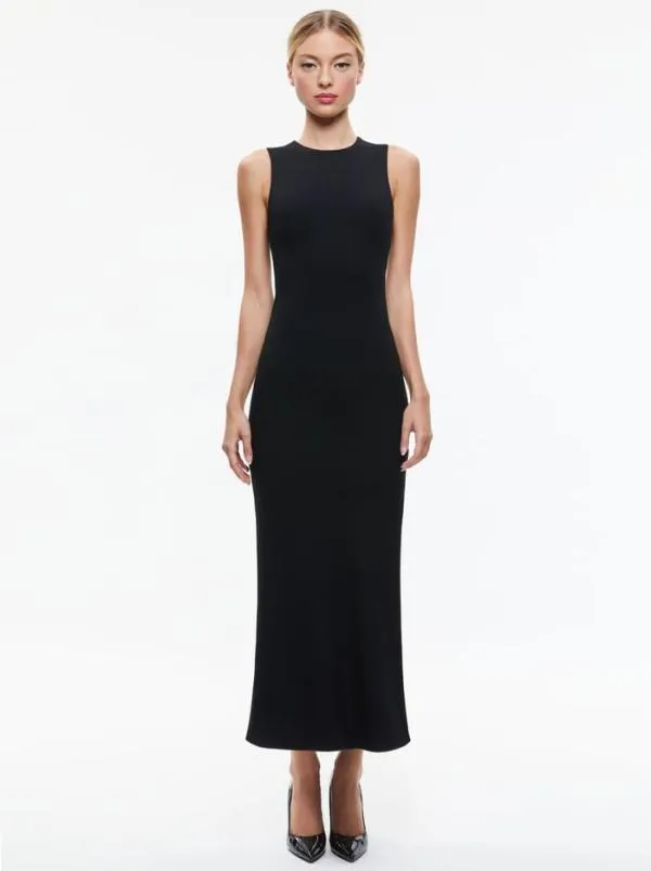 Dresses Women Alice Olivia DELORA SLEEVELESS MAXI DRESS Black