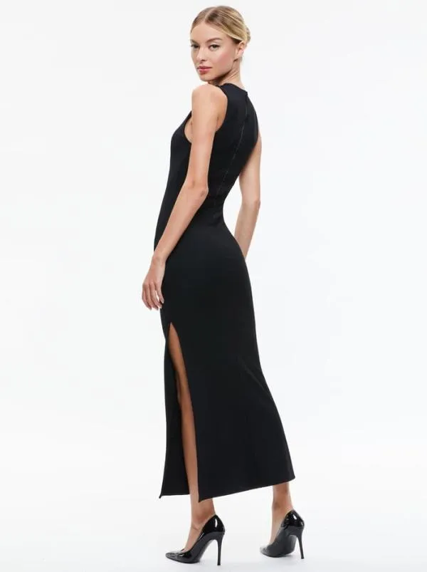 Dresses Women Alice Olivia DELORA SLEEVELESS MAXI DRESS Black