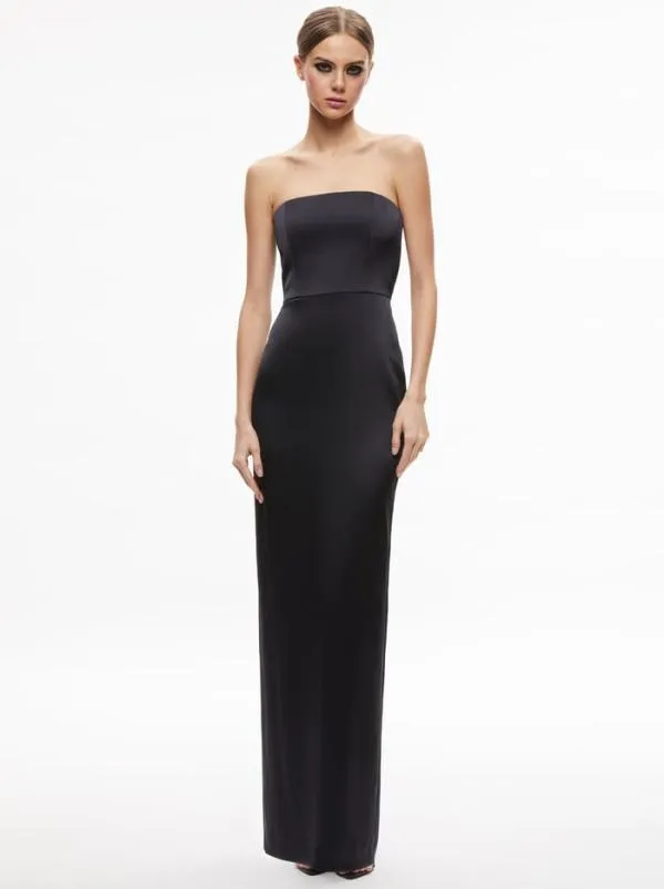 Dresses Women Alice Olivia DOREEN STRAPLESS MAXI DRESS Black