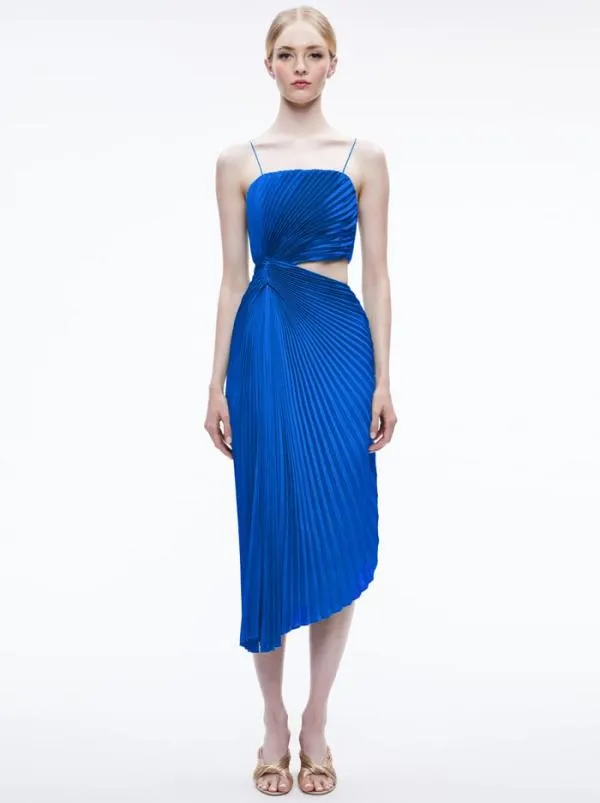 Dresses Women Alice Olivia FAYETH SPAGHETTI STRAP ASYMMETRICAL MIDI DRESS Sapphire Dresses Women Alice Olivia FAYETH SPAGHETTI STRAP ASYMMETRICAL MIDI DRESS Sapphire