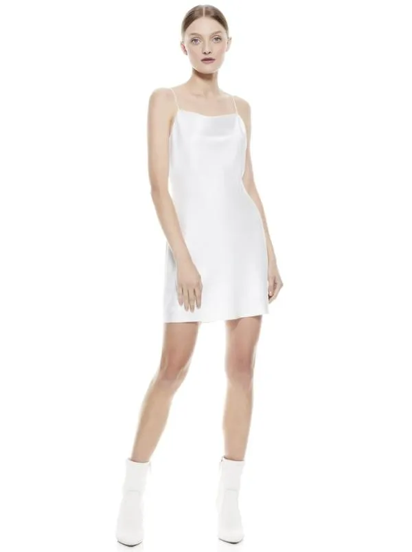 Dresses Women Alice Olivia HARMONY MINI SLIP DRESS Off White
