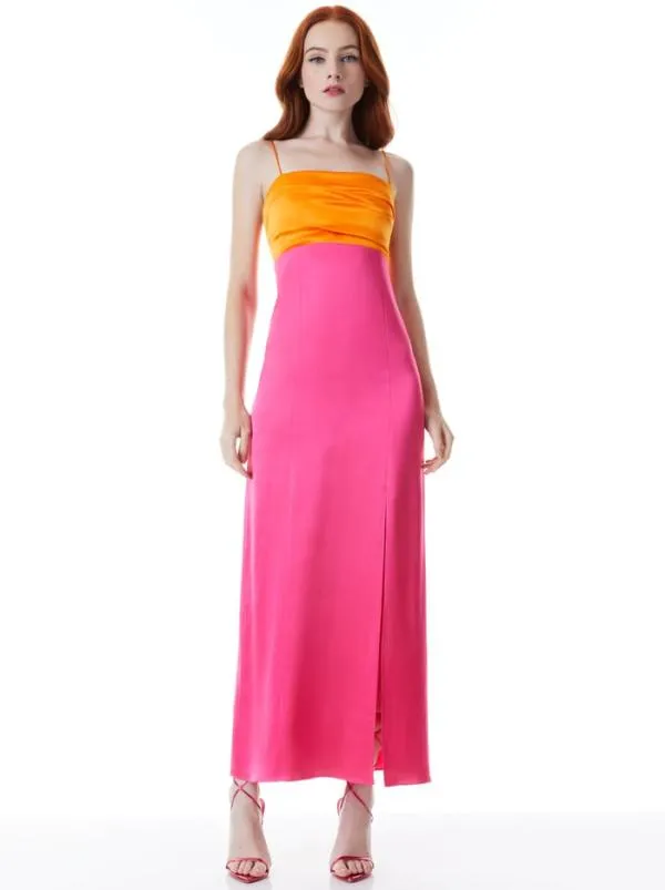 Dresses Women Alice Olivia LILITA MAXI DRESS Tangerinecandy