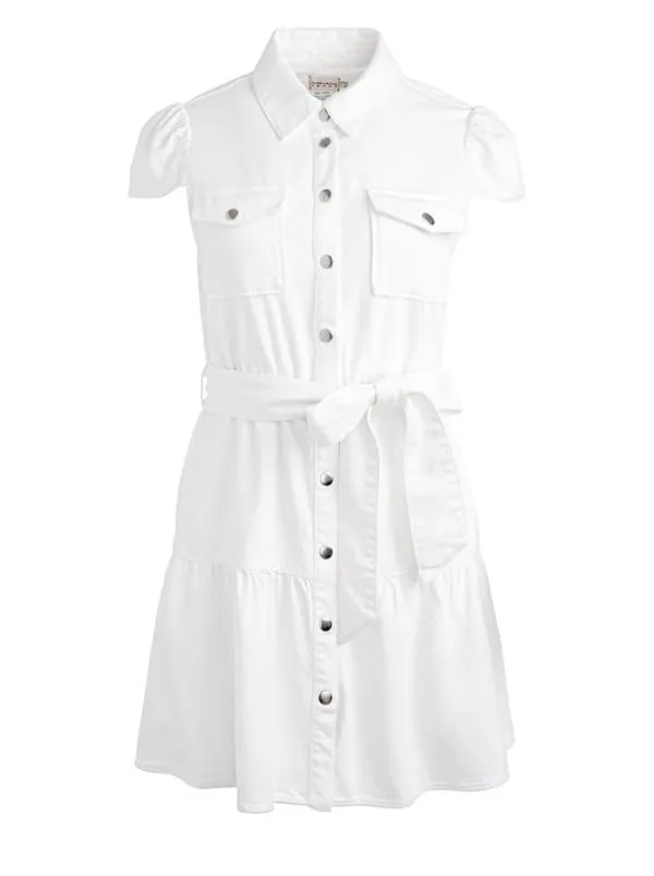 Dresses Women Alice Olivia MIRANDA MINI DENIM DRESS White