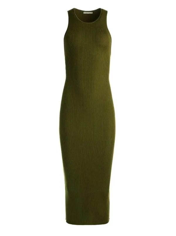 Dresses Women Alice Olivia WRIGHT TIE BACK DRESS Olive