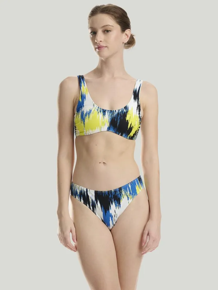 Essentials Bikini Top Citron Print Women Wolford Swimwear