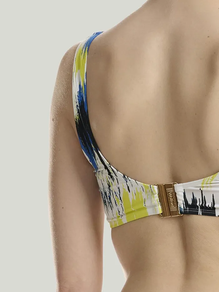 Essentials Bikini Top Citron Print Women Wolford Swimwear