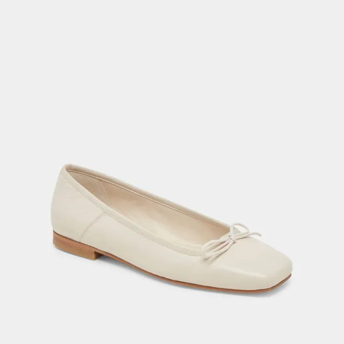 Flats and Loafers Shop Dolce Vita Anisa Ballet Flats Creme Crinkle Patent Creme Crinkle Patent