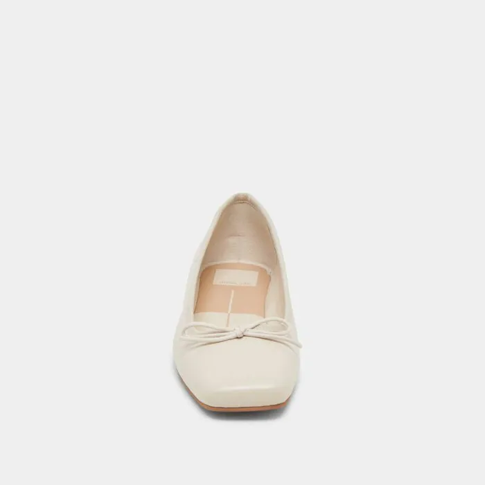 Flats and Loafers Shop Dolce Vita Anisa Ballet Flats Creme Crinkle Patent Creme Crinkle Patent