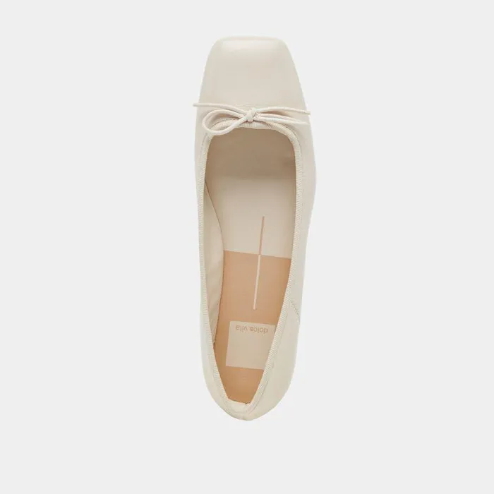 Flats and Loafers Shop Dolce Vita Anisa Ballet Flats Creme Crinkle Patent Creme Crinkle Patent