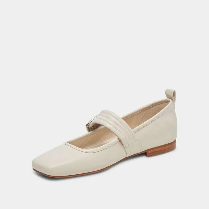 Flats and Loafers Shop Dolce Vita Arora Ballet Flats Ivory Crinkle Patent Designer Ivory Ballet Flats Ivory Crinkle Patent