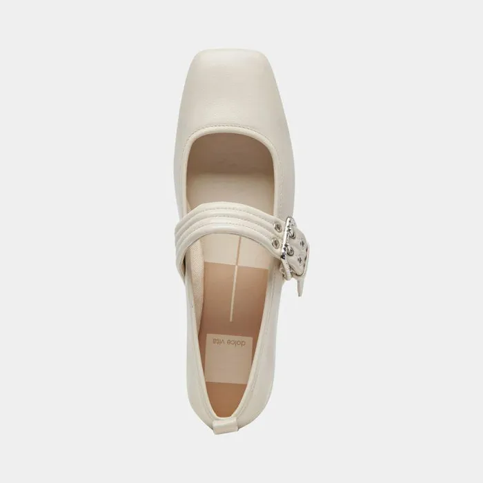 Flats and Loafers Shop Dolce Vita Arora Ballet Flats Ivory Crinkle Patent Designer Ivory Ballet Flats Ivory Crinkle Patent